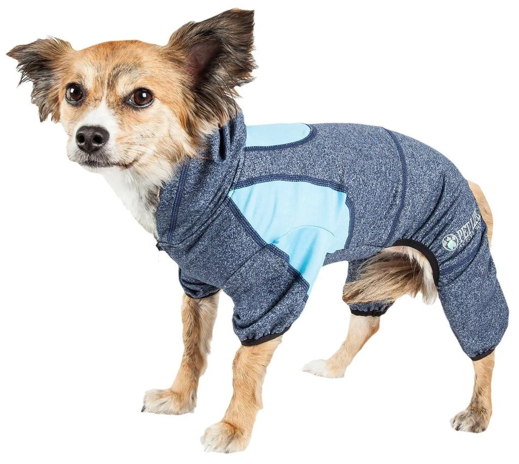 商品Pet Life|Pet Life   Active 'Fur-Breeze' Medium-weight 4-Way-Stretch Full Body Hooded Dog Yoga sweater,价格¥340,第1张图片