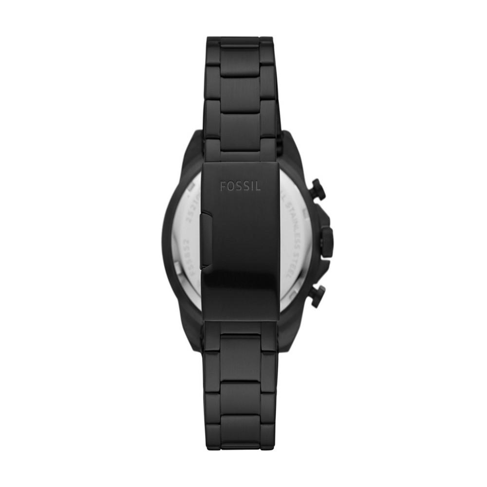 Men's Bronson Chronograph Black Stainless Steel Bracelet Watch 44mm商品第2张图片规格展示