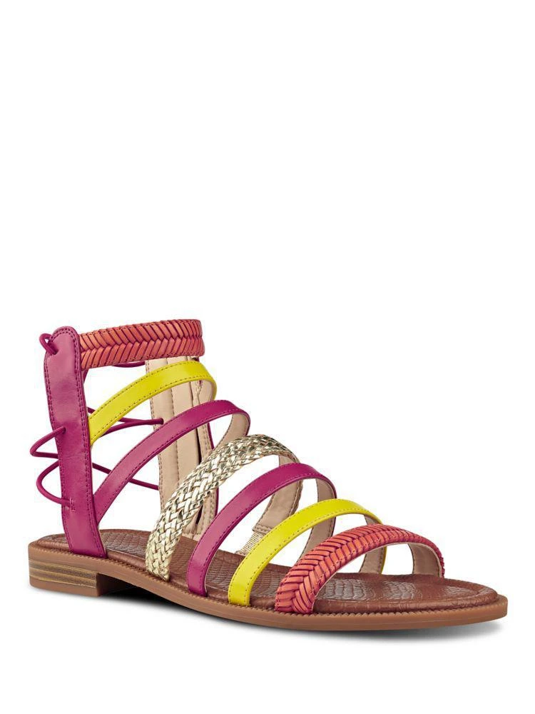商品Nine West|Xema Leather Caged Sandals,价格¥208,第2张图片详细描述