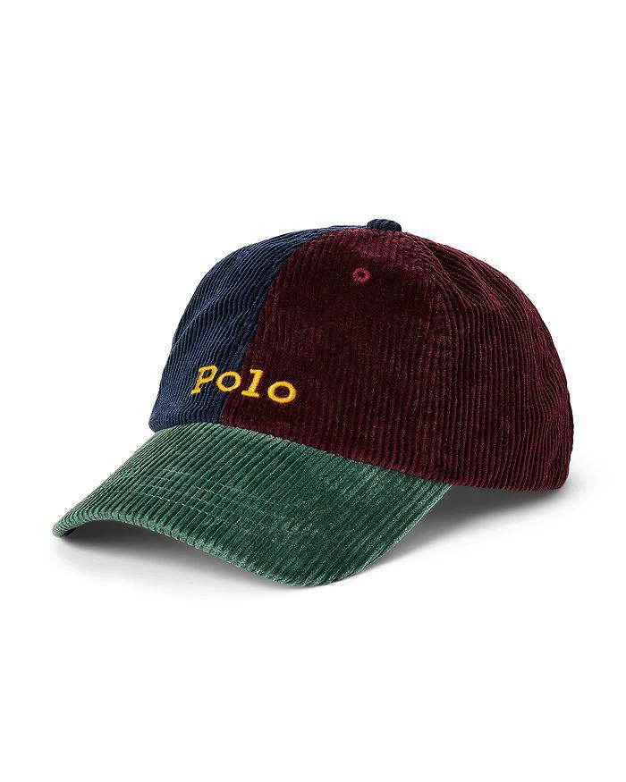 商品Ralph Lauren|Corduroy Colorblocked Logo Baseball Hat ,价格¥311,第1张图片