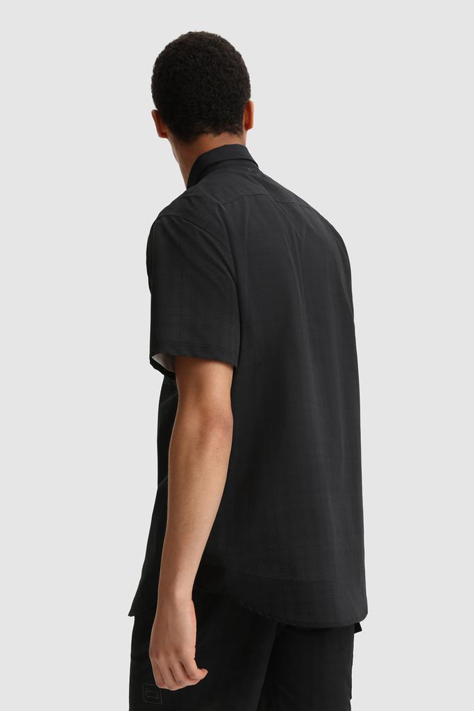 Half-Sleeve Cool Mesh Shirt with Blackwatch Pattern商品第4张图片规格展示