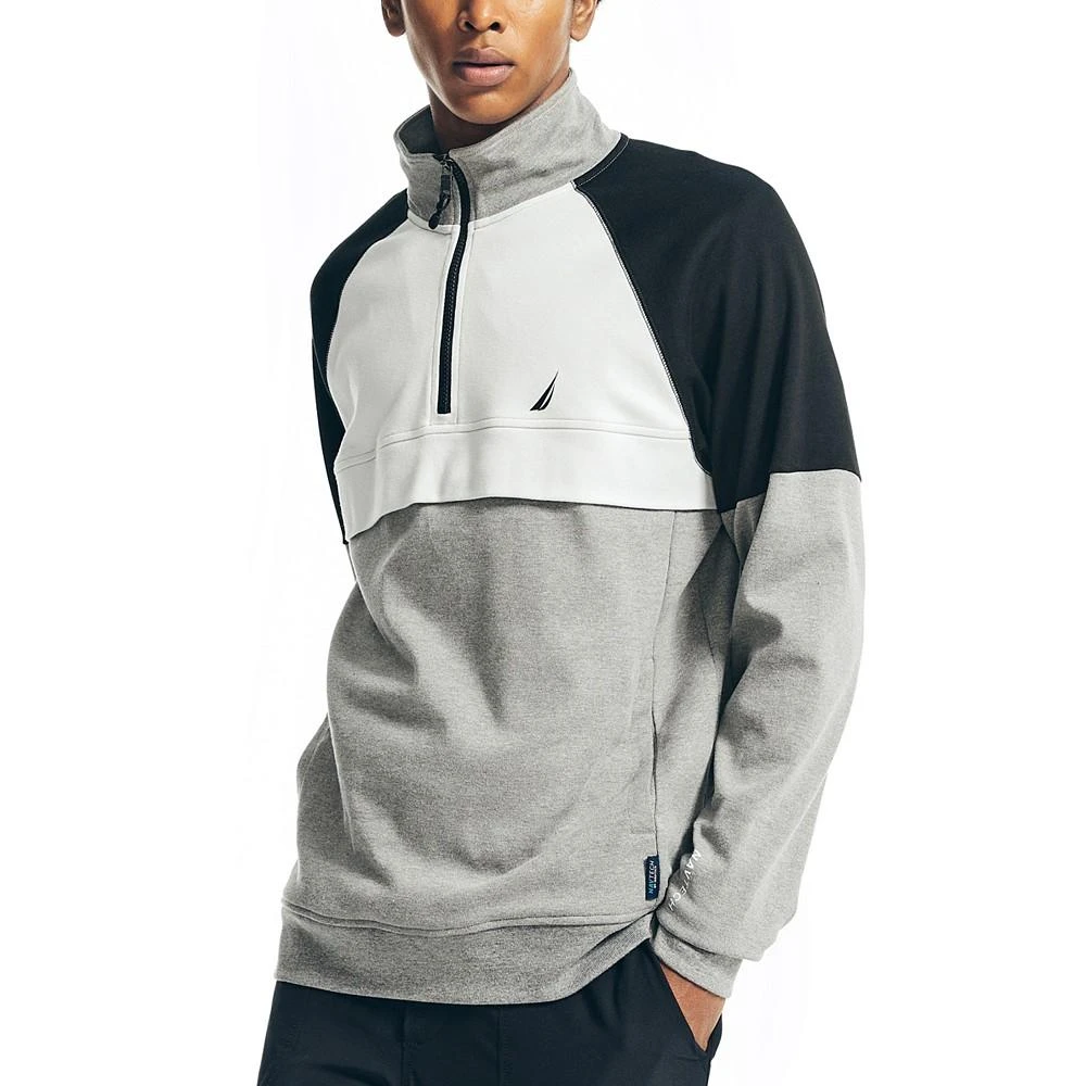 商品Nautica|Men's Navtech Performance Quarter-Zip Pullover Sweatshirt,价格¥239,第1张图片