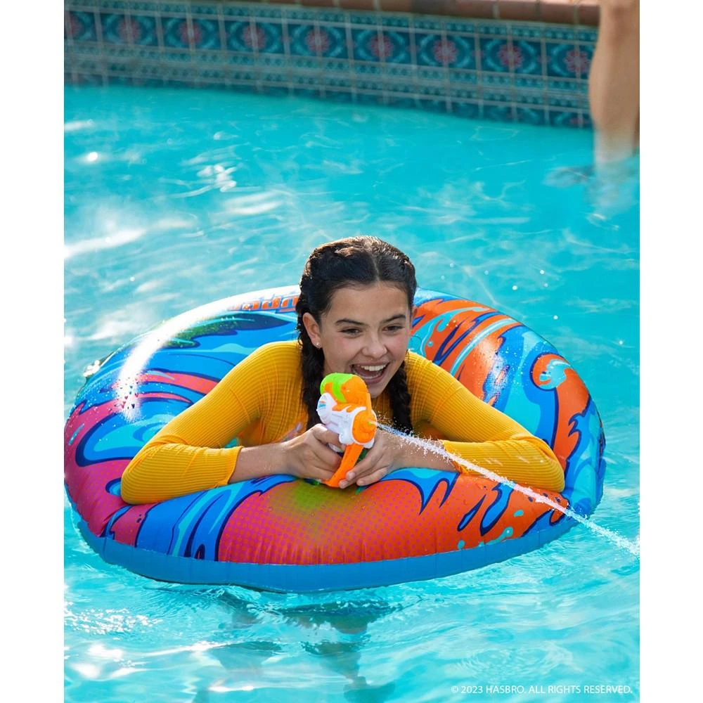 商品Nerf|Super Soaker Hydro Battle Cruiser Ride-on by Wowwee Inflatable Pool Float with Built-In Pool-Fed Mega Water Blaster,价格¥113,第5张图片详细描述
