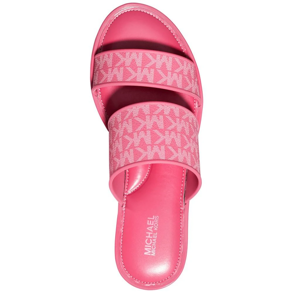 商品Michael Kors|Women's Kennedy Jelly Logo Slide Sandals,价格¥336,第3张图片详细描述