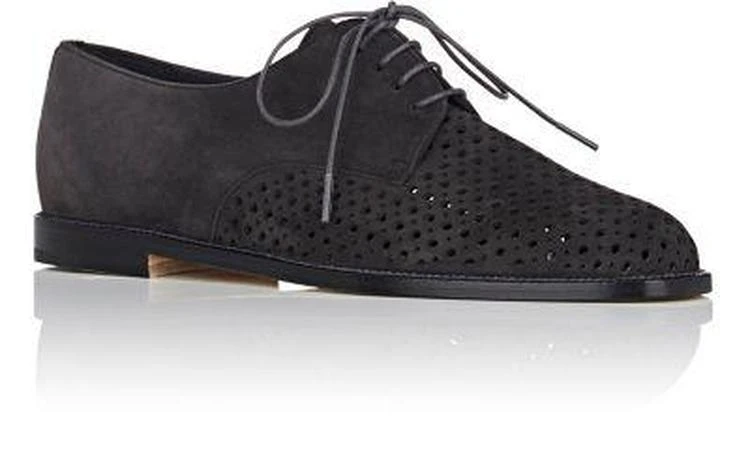 商品Manolo Blahnik|Aferi Perforated Suede Oxfords,价格¥2298,第2张图片详细描述