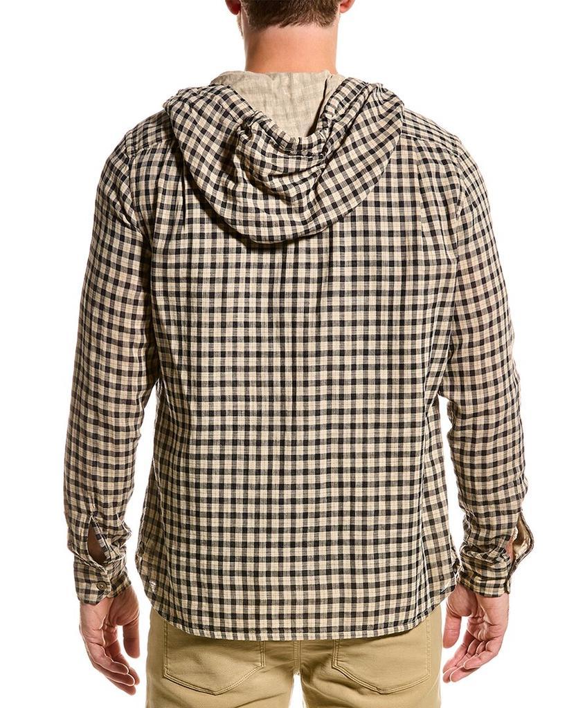 商品Vince|Vince Desert Side Plaid Hooded Shirt,价格¥882,第4张图片详细描述
