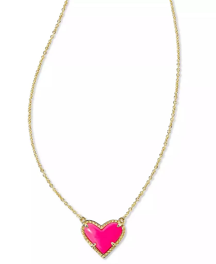 商品Kendra Scott|14k Gold-Plated 2-Pc. Set Color & Stone Heart Collar & Pendant Necklaces,价格¥756,第2张图片详细描述