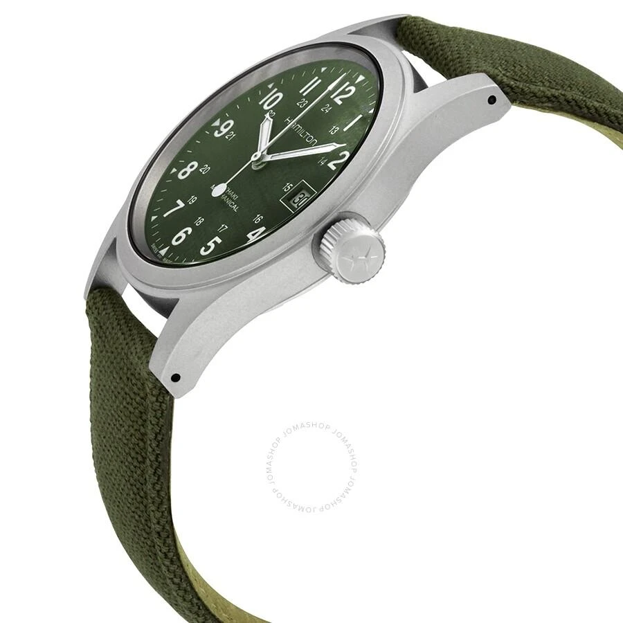 商品Hamilton|Khaki Field Mechanical Green Dial Men's Watch H69439363,价格¥3020,第2张图片详细描述