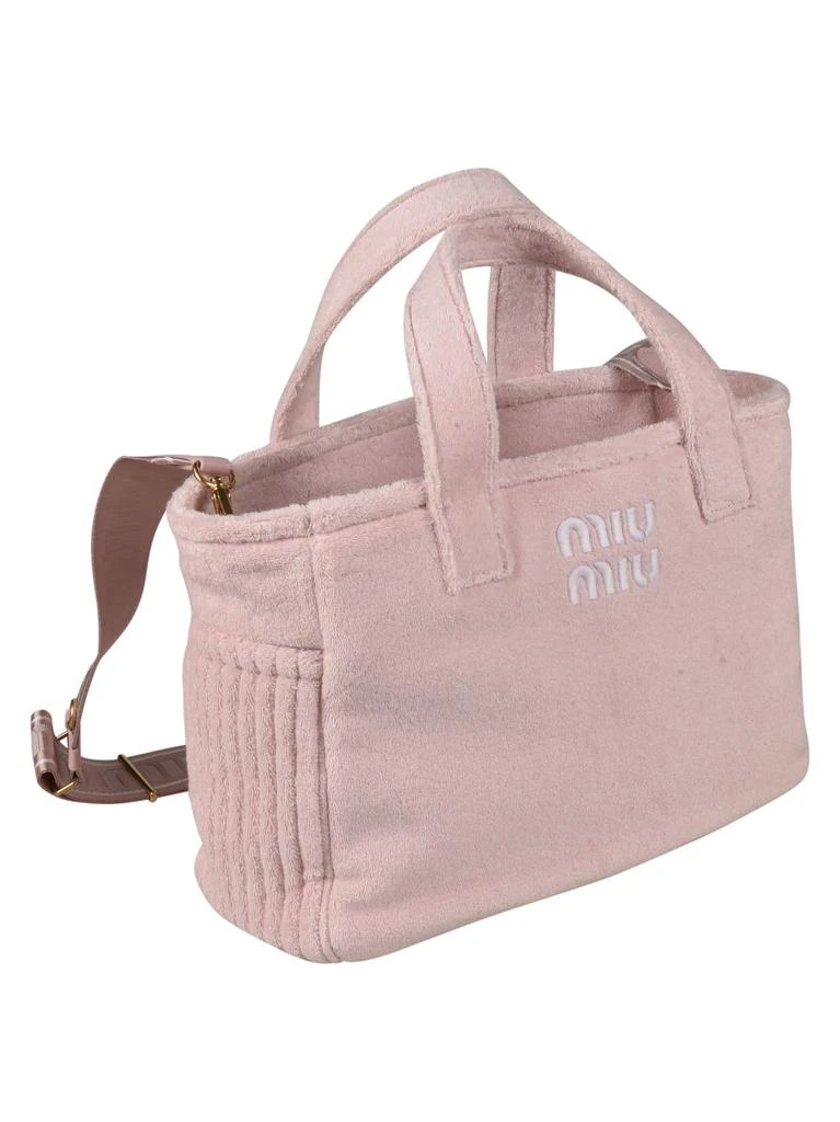 商品Miu Miu|Logo Embossed Top Handle Shopper Bag,价格¥8067,第3张图片详细描述