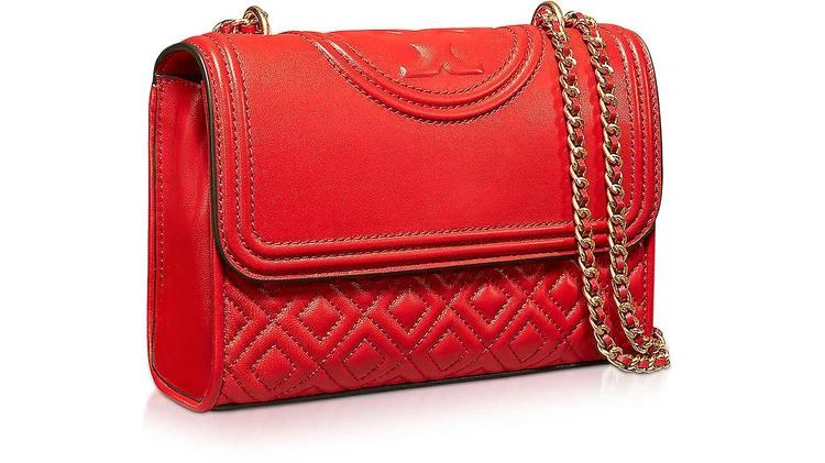 商品Tory Burch|Tory Burch Fleming Exotic 红色皮革小号可转换单肩包,价格¥3395,第2张图片详细描述