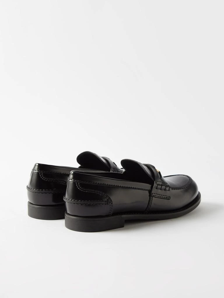 商品Miu Miu|Leather penny loafers,价格¥7842,第5张图片详细描述