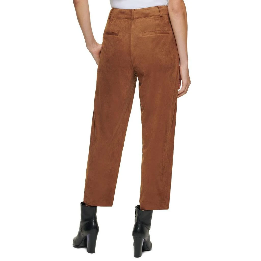 商品Calvin Klein|Calvin Klein Womens Faux Suede High Rise Cropped Pants,价格¥68,第2张图片详细描述