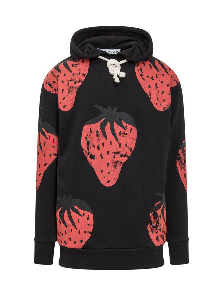 JW Anderson All-Over Strawberry Print Hoodie商品第1张图片规格展示