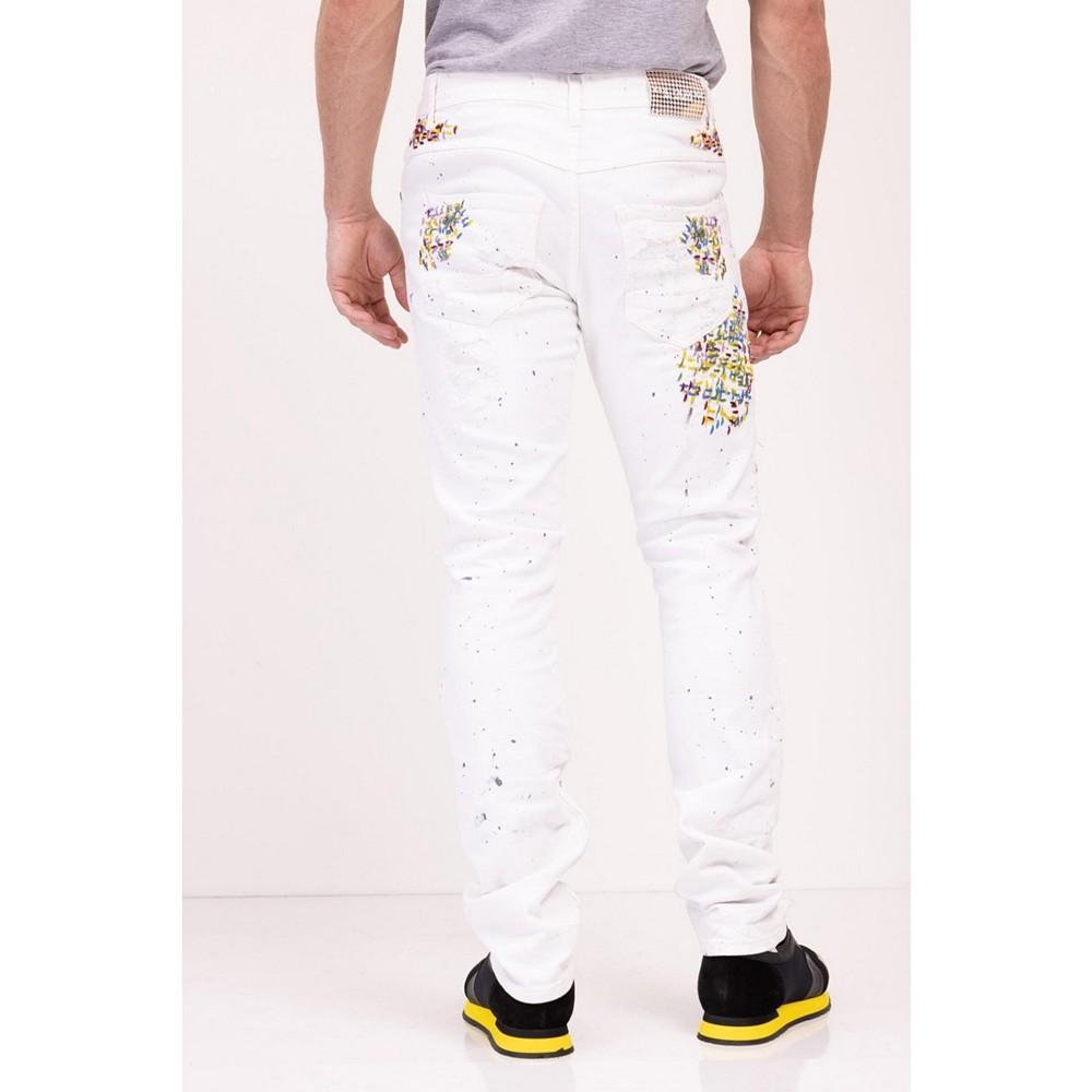 商品RON TOMSON|Men's Modern Embroidered Denim Jeans,价格¥1610,第4张图片详细描述