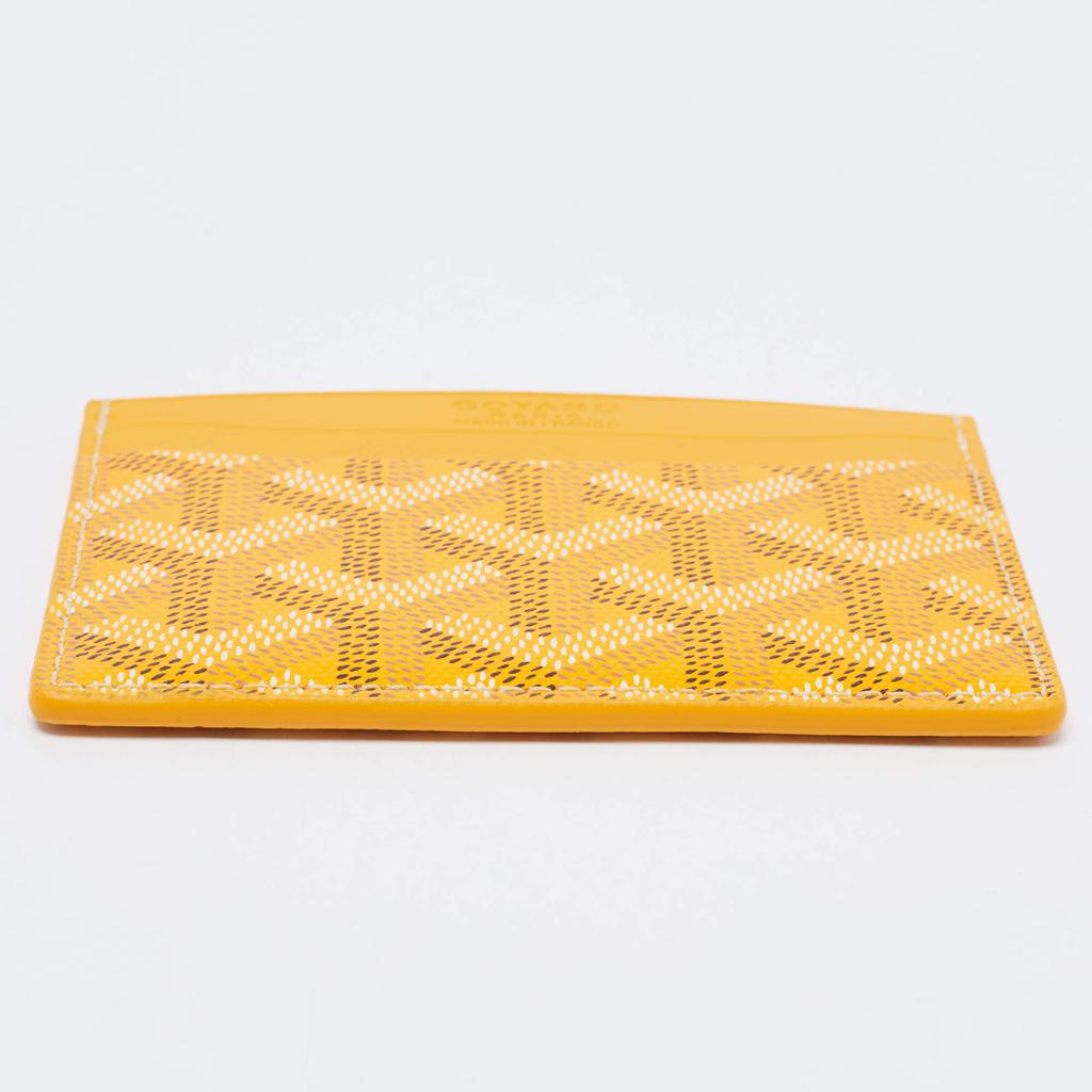 Goyard Yellow Goyardine Coated Canvas and Leather Saint Sulpice Card Holder商品第7张图片规格展示