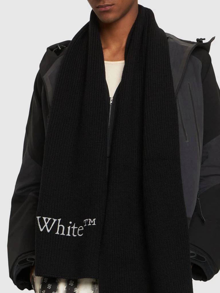 商品Off-White|Bookish Knit Wool Scarf,价格¥4013,第2张图片详细描述