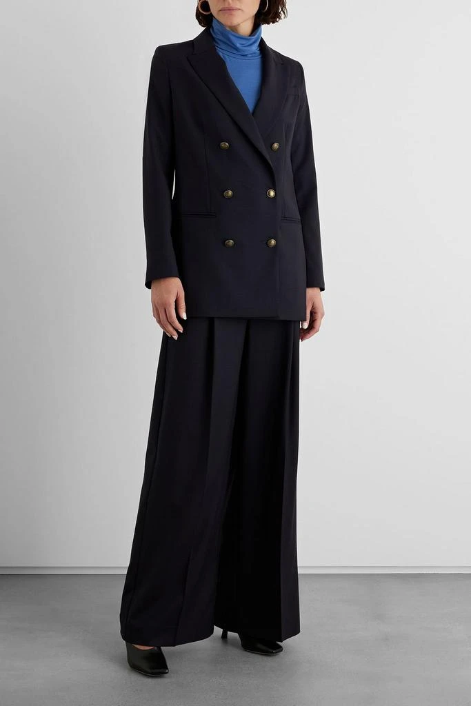 商品IRIS & INK|Julia double-breasted wool-blend twill blazer,价格¥1429,第3张图片详细描述