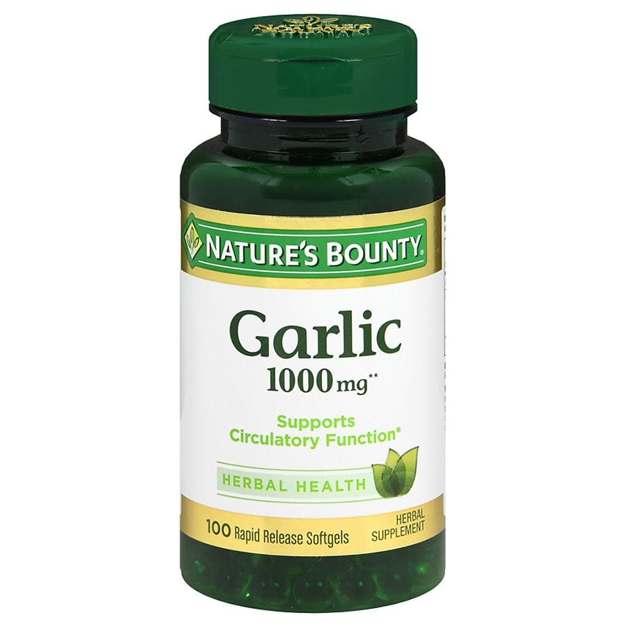 Nature's Bounty | Odorless Garlic 1000 mg Dietary Supplement Softgels 95.68元 商品图片