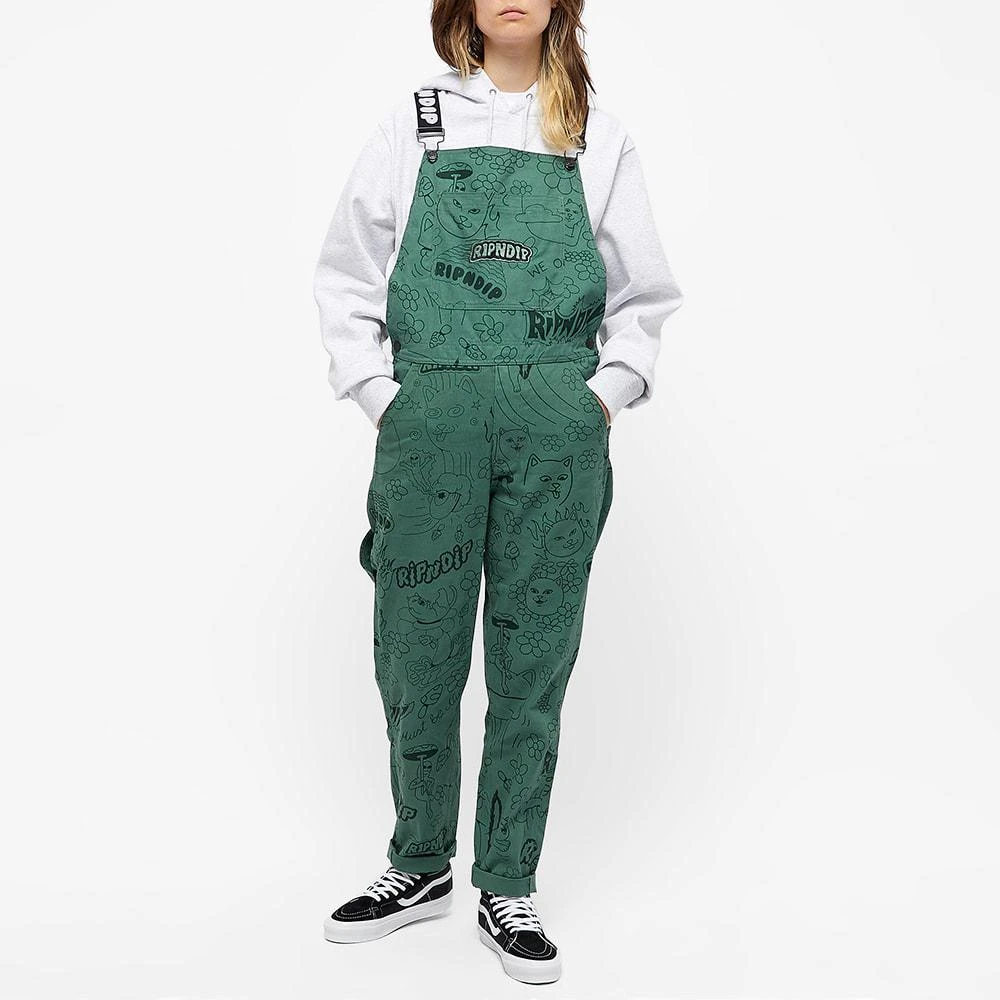 商品RIPNDIP|RIPNDIP All Over Print Dungarees,价格¥629,第5张图片详细描述
