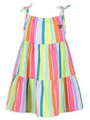 商品Juicy Couture|Little Girl's Striped Tiered Dress,价格¥119,第1张图片