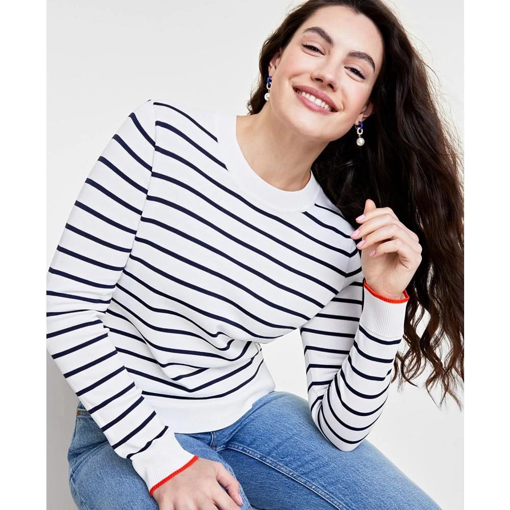 商品On 34th|Women's Crewneck Long-Sleeve Sweater, Created for Macy's,价格¥223,第1张图片