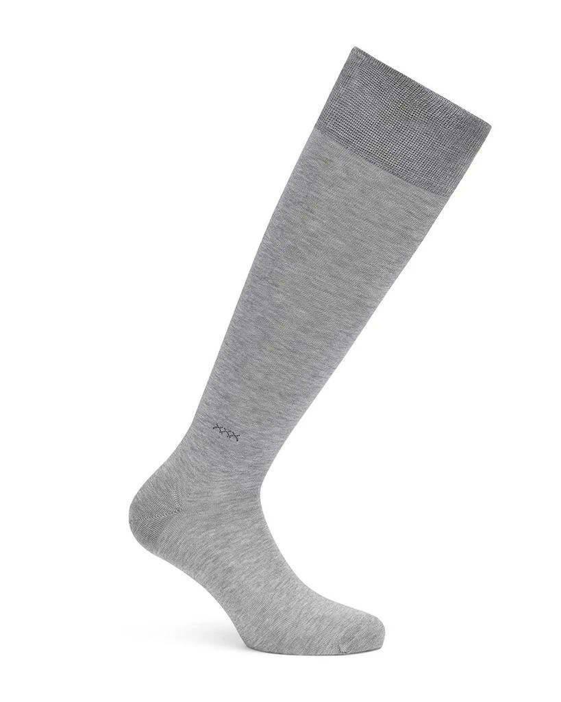 商品Zegna|Light Grey Mélange Everyday Triple Mid Calf Socks,价格¥340,第1张图片
