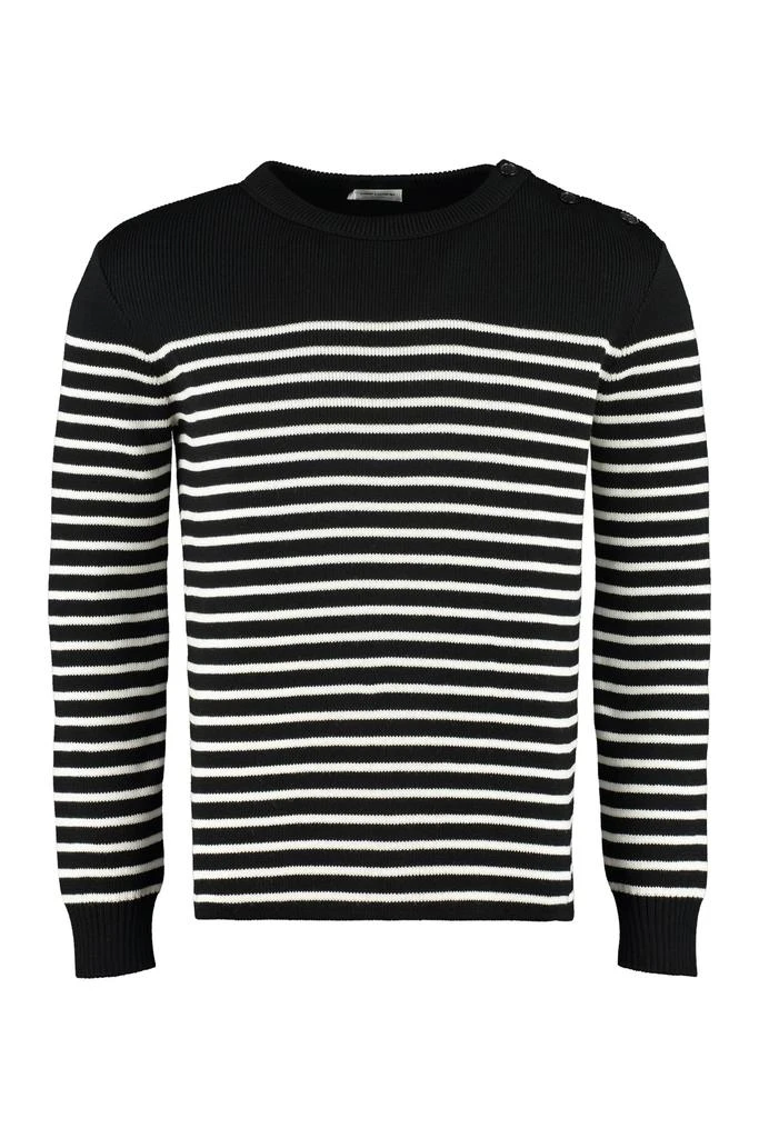 商品Yves Saint Laurent|Saint Laurent Striped Crew-neck Pullover,价格¥2972,第1张图片