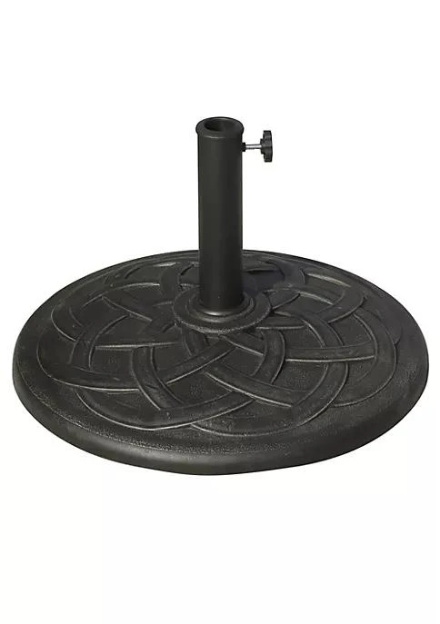 商品belk|21 42 Lbs Round Resin Umbrella Base Stand Market Parasol Holder With Beautiful Decorative Pattern And Easy Setup For %CF%861 %CF%861.89 Pole For Lawn Deck Backyard Garden Bronze,价格¥561,第1张图片