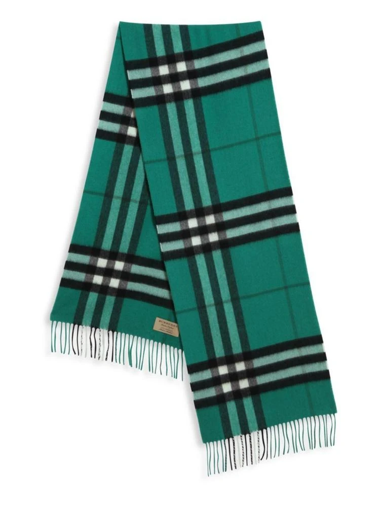 商品Burberry|Emerald Giant Check 羊绒围巾,价格¥2282,第2张图片详细描述