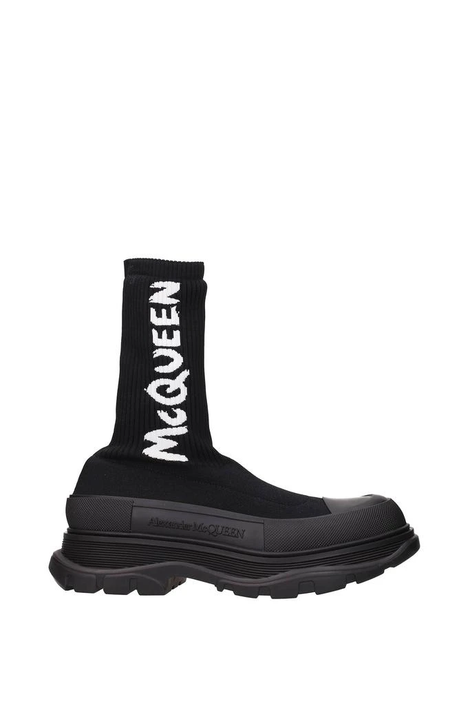 商品Alexander McQueen|Ankle Boot Fabric Black,价格¥4821,第1张图片