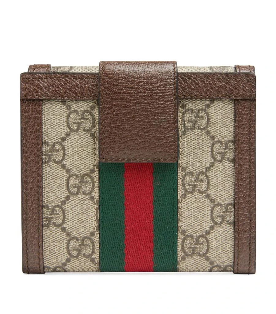 商品Gucci|Leather Ophidia GG Web Stripe Wallet,价格¥4700,第2张图片详细描述