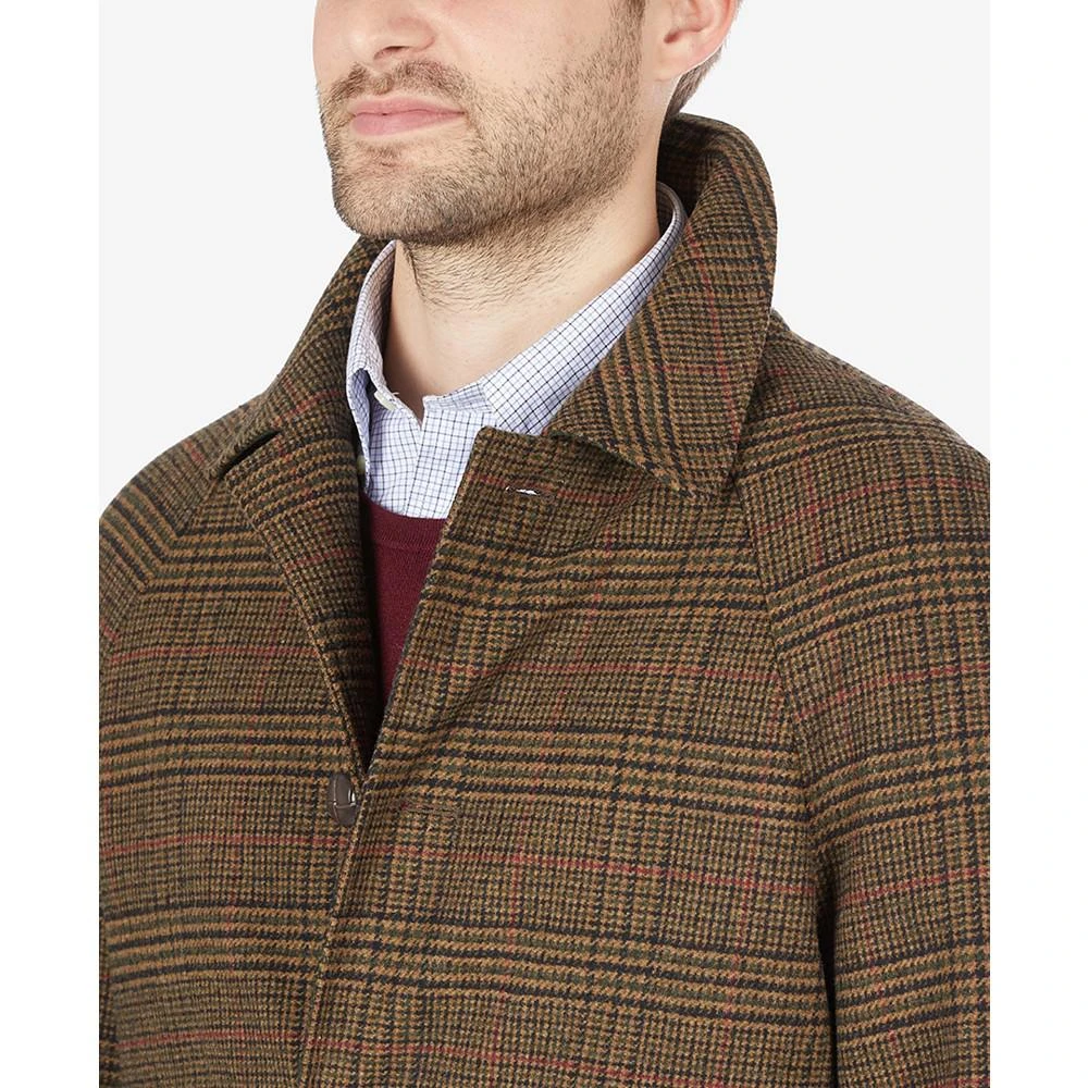 商品Ralph Lauren|男士 Luciano 经典版型棕色和黑色格纹大衣,价格¥3750,第5张图片详细描述