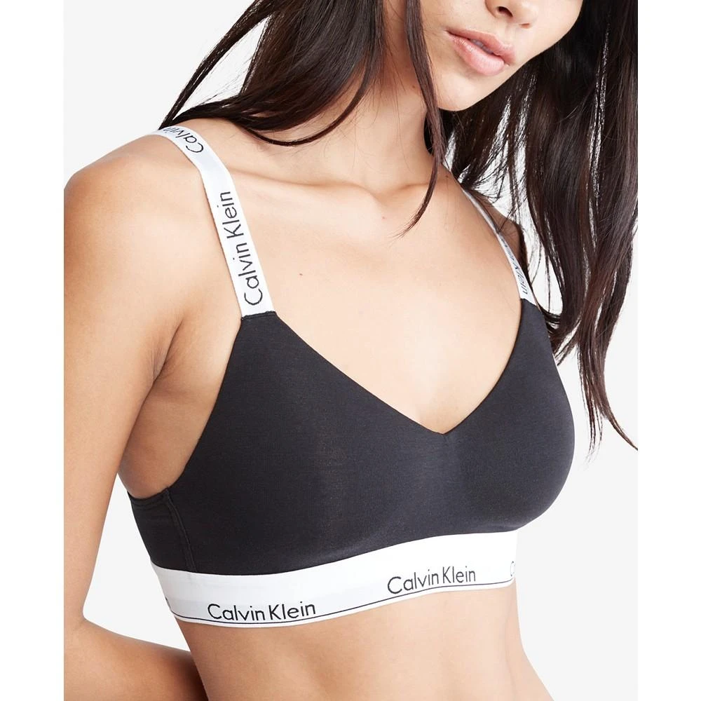 Calvin Klein Structure Cotton and poly lightly lined triangle