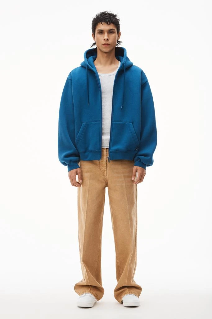 ZIP HOODIE IN DENSE FLEECE 商品