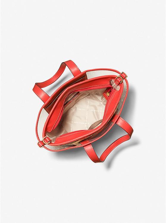 商品Michael Kors|Kimber Small 2-in-1 Vinyl and Straw Convertible Tote Bag,价格¥1109,第4张图片详细描述