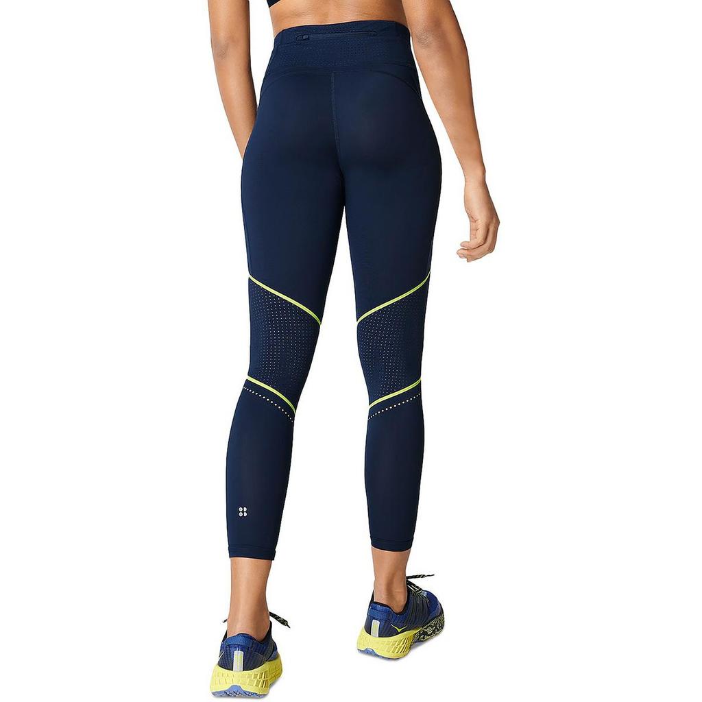 Womens Perforated Stretch Athletic Leggings商品第2张图片规格展示