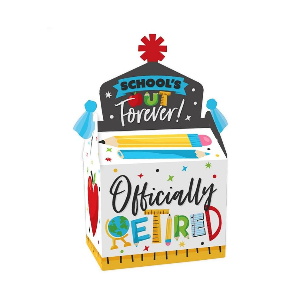 商品Big Dot of Happiness|Teacher Retirement - Treat Box Party Favors - Happy Retirement Party Goodie Gable Boxes - Set of 12,价格¥142,第1张图片