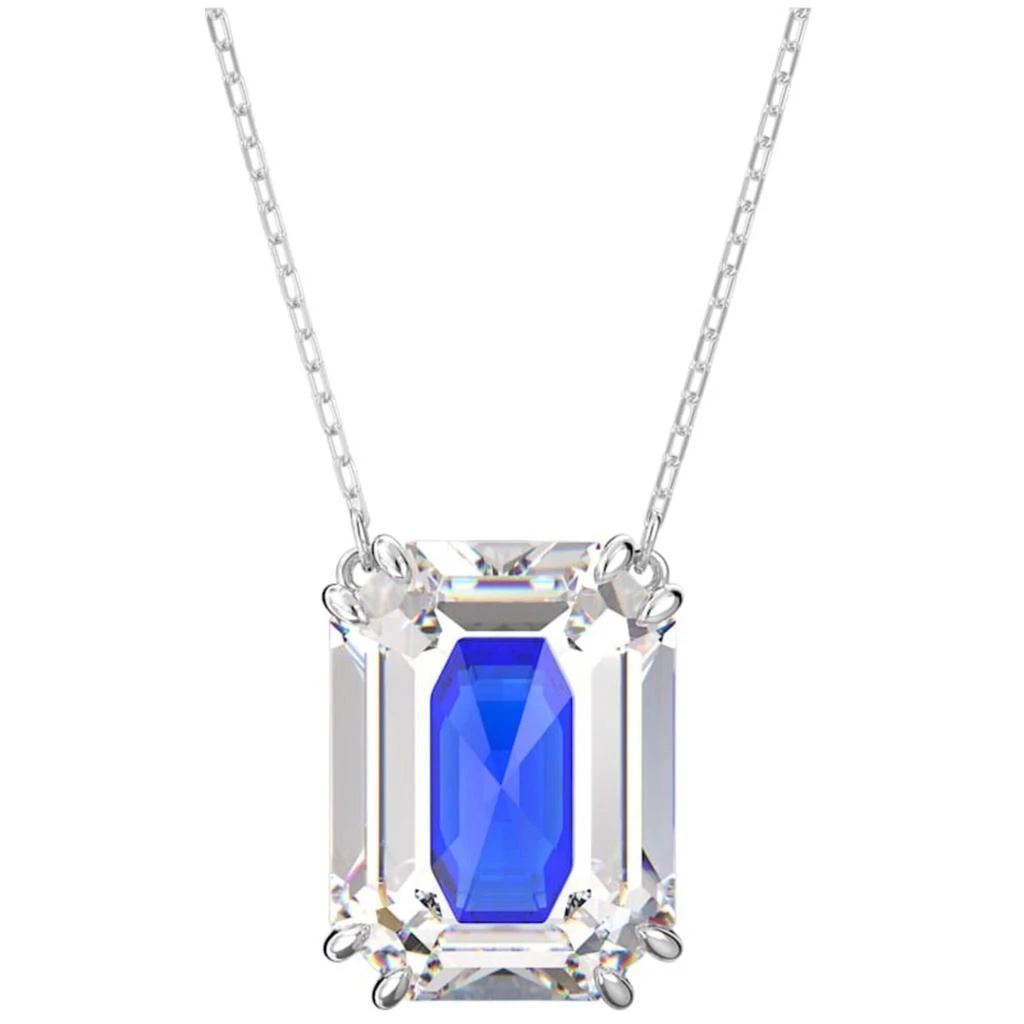 商品Swarovski|Swarovski Women's Necklace - Chroma Rhodium Plated Chain Octagon Cut Crystal | 5600625,价格¥438,第1张图片