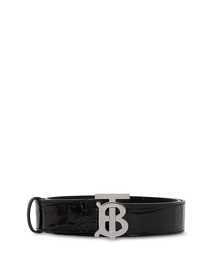 商品Burberry|Monogram Motif Embossed Leather Belt,价格¥2649,第4张图片详细描述