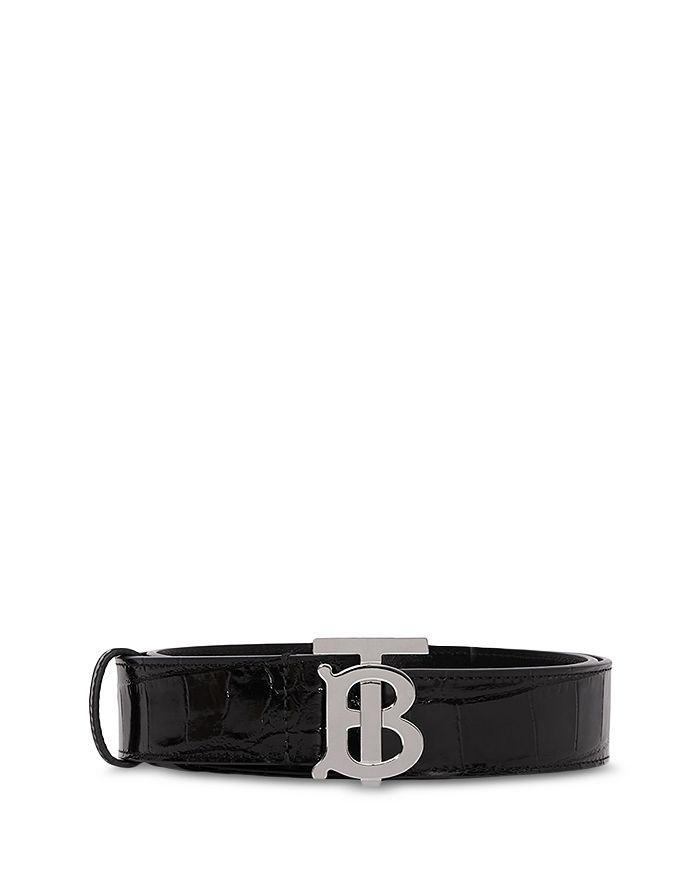 商品Burberry|Monogram Motif Embossed Leather Belt,价格¥4343,第6张图片详细描述