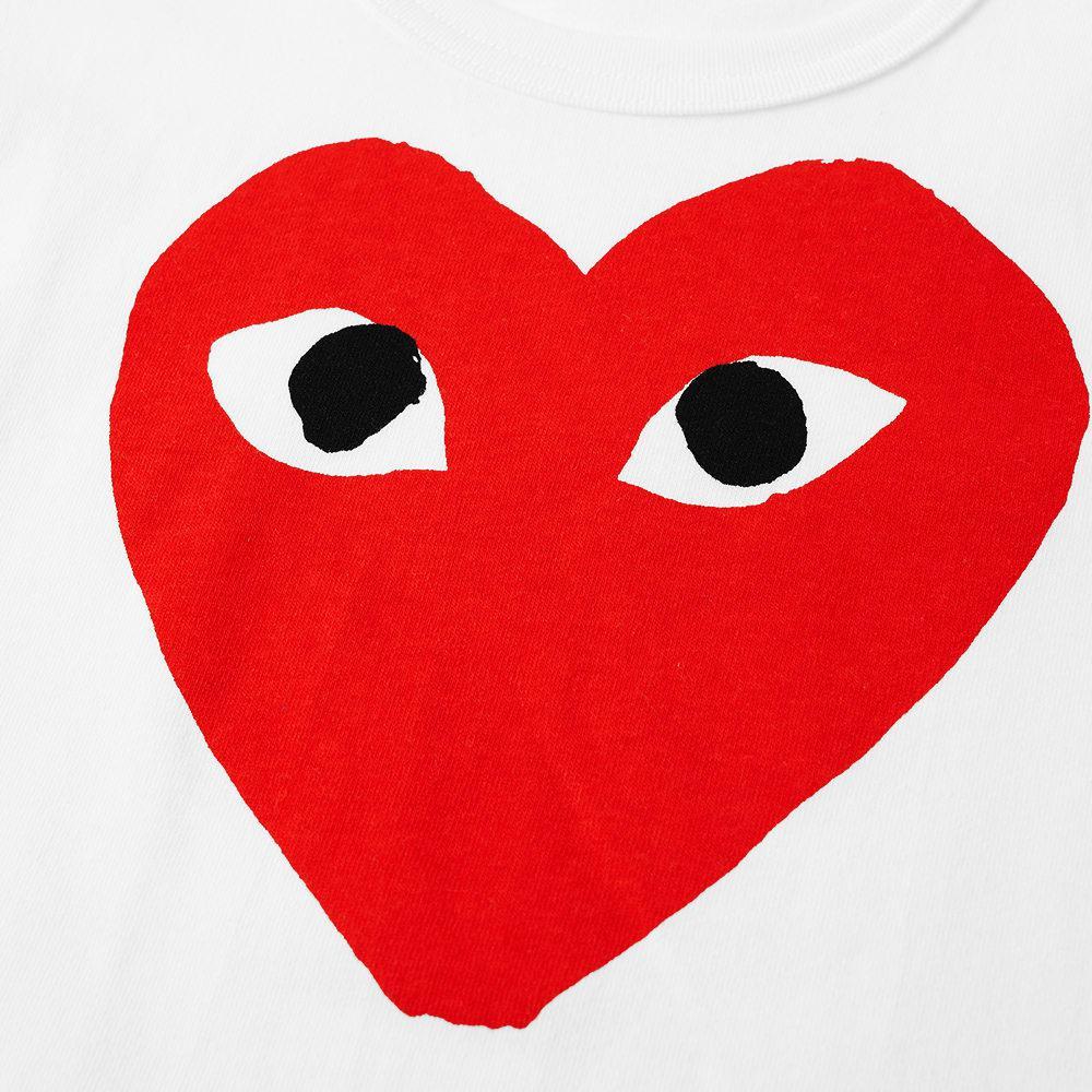 商品Comme des Garcons|Comme des Garcons Play Kids Red Heart Logo Tee,价格¥413,第5张图片详细描述