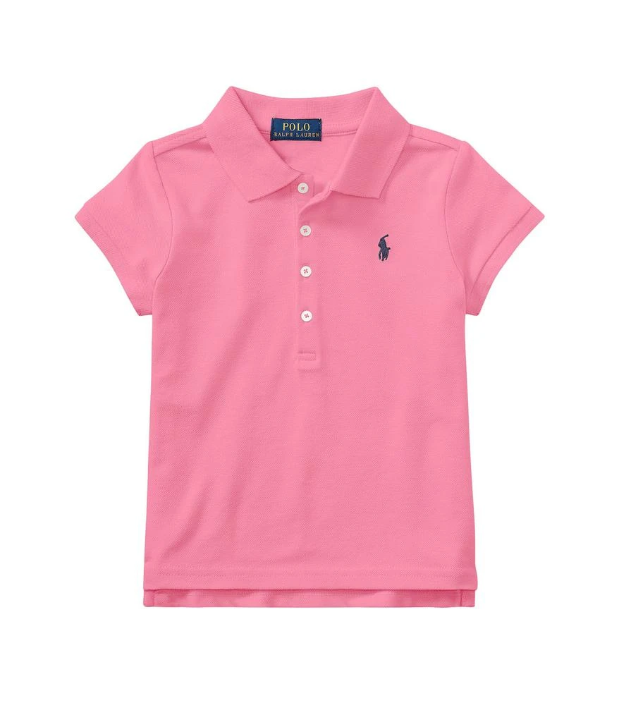 商品Ralph Lauren|Short Sleeve Mesh Polo Shirt (Little Kids),价格¥437,第1张图片