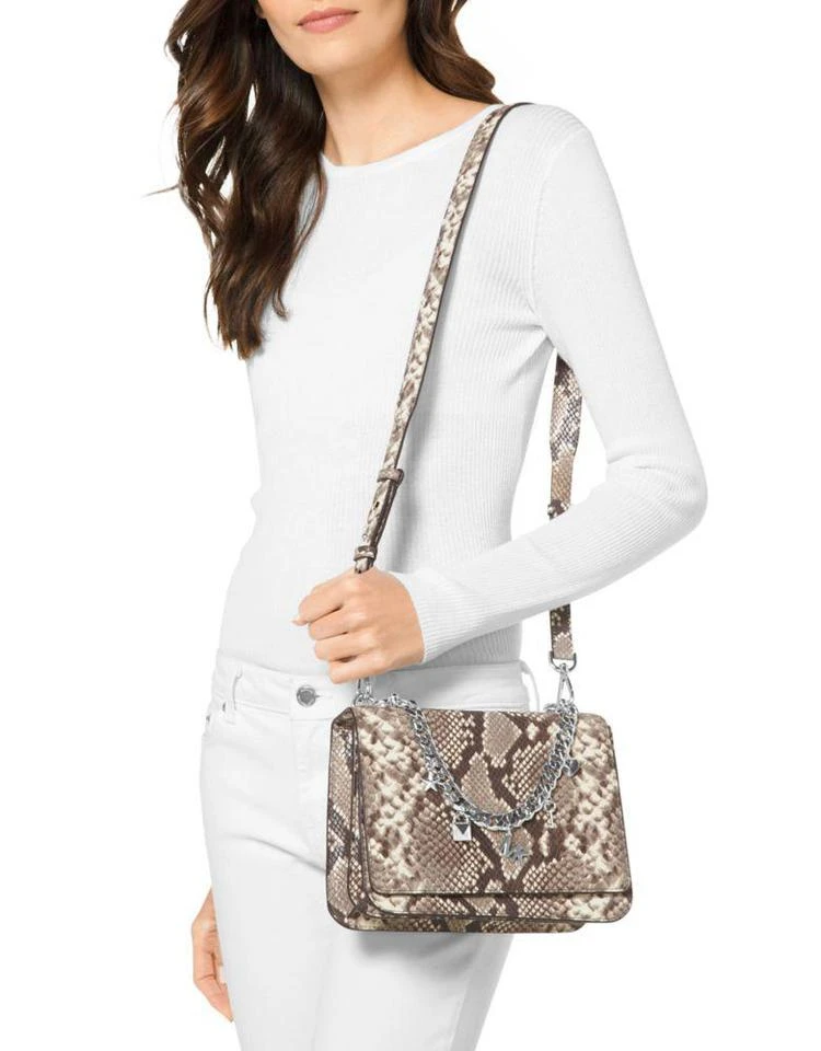 商品Michael Kors|Embossed Leather Shoulder Bag,价格¥740,第4张图片详细描述