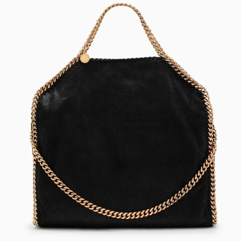 商品Stella McCartney|Black/gold Falabella Fold Over bag,价格¥8209,第1张图片