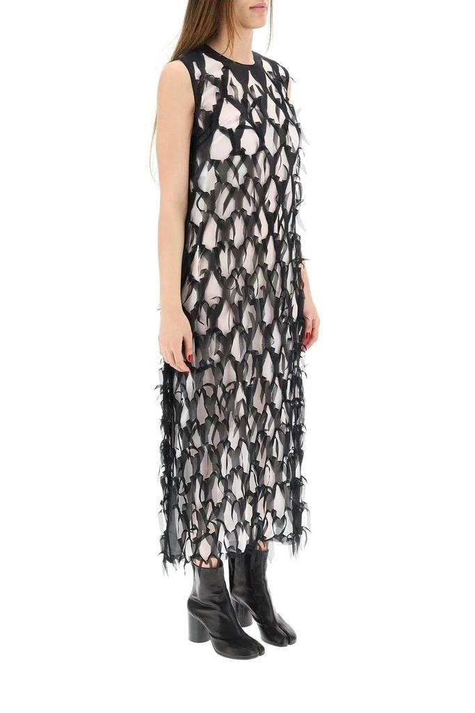 商品MAISON MARGIELA|DECORTIQUE' CHIFFON DRESS,价格¥4625,第3张图片详细描述