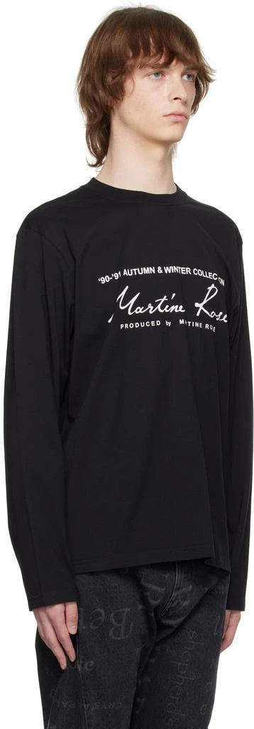 商品Martine Rose|Black Printed Long Sleeve T-Shirt,价格¥972,第2张图片详细描述