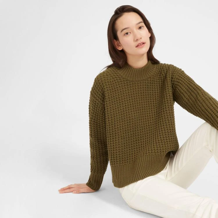 商品Everlane|华夫格纹圆领羊毛衫,价格¥674,第1张图片