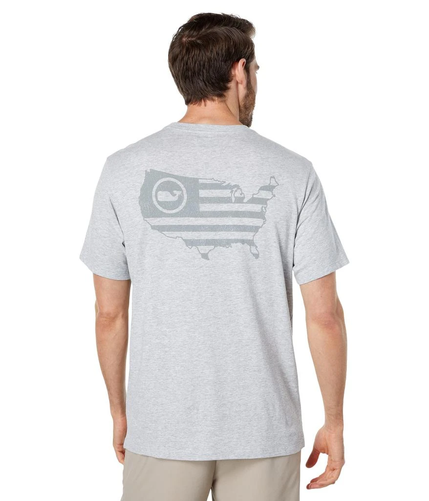 商品Vineyard Vines|Short Sleeve USA Whale Dot Flag Pocket T-Shirt,价格¥325,第1张图片