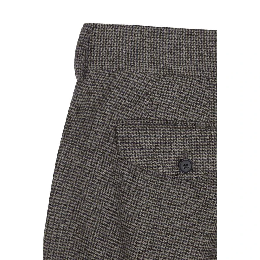 商品Kolor|Men's A-Gray Bird Houndstooth Tailored Trousers,价格¥663,第3张图片详细描述