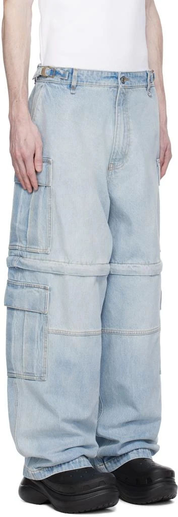 商品VTMNTS|Blue Detachable Leg Cargo Pants,价格¥3413,第2张图片详细描述